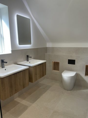 Bathroom design, installation and tiles