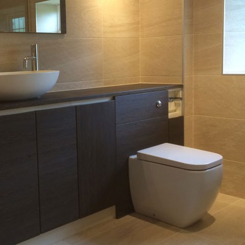 bathroom sink toilet tiles mirror