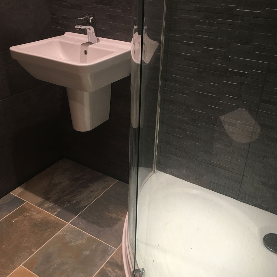 bathroom tiles shower enclosure sink