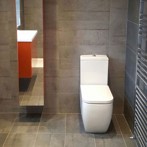 bathroom walk in shower sink tiles toilet