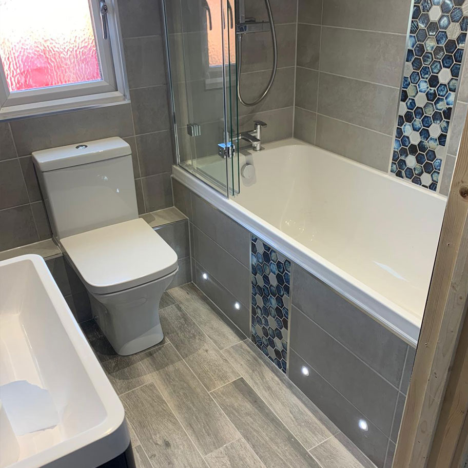 bathroom tiles bath shower screen sink