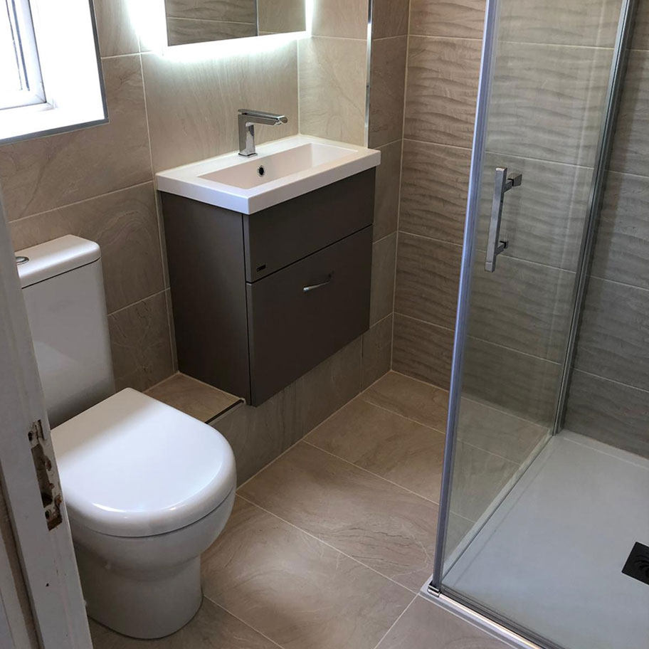 toilet sink tiles shower enclosure