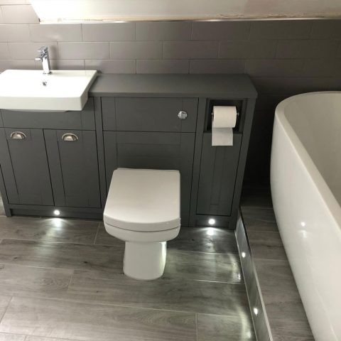 bath sink unit toilet tiles